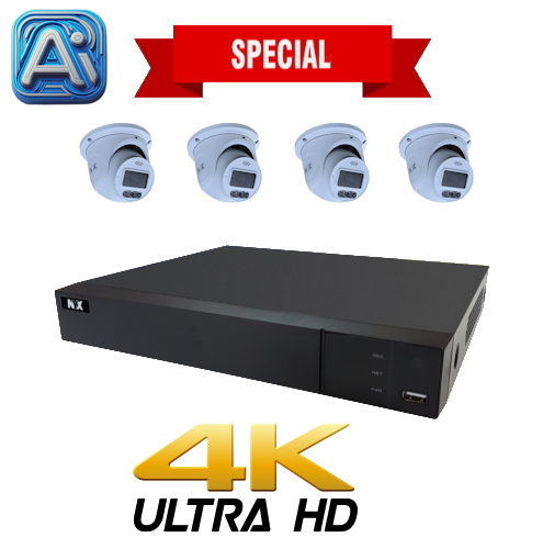 Kit NYX IPX2-8P1+ 3TB + 4 x  D6FL Ultimate  Cameras